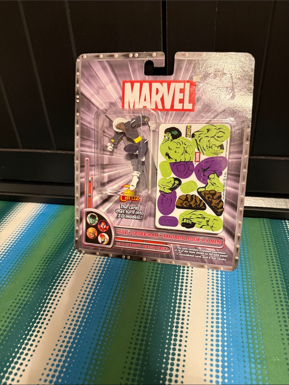 Marvel Action Figure Pack with Purple and Green Accessory Decals